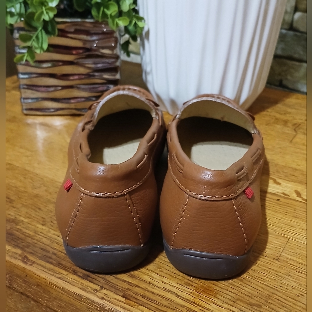 MARC JOSEPH Diana Brown Leather Loafer Flats with Bows 7.5M‎ Cottagecore - Picture 4 of 7